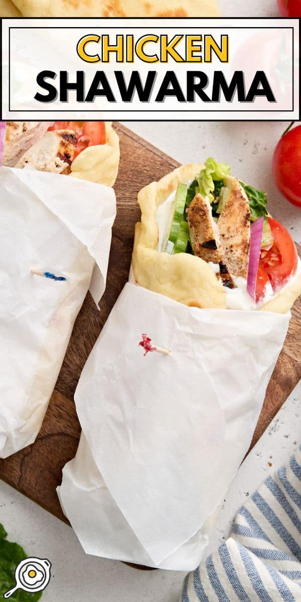chicken shawarma pin image
