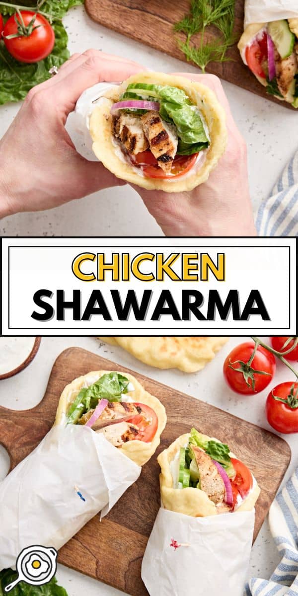 chicken shawarma pin image