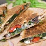 Mediterranean Quesadillas close