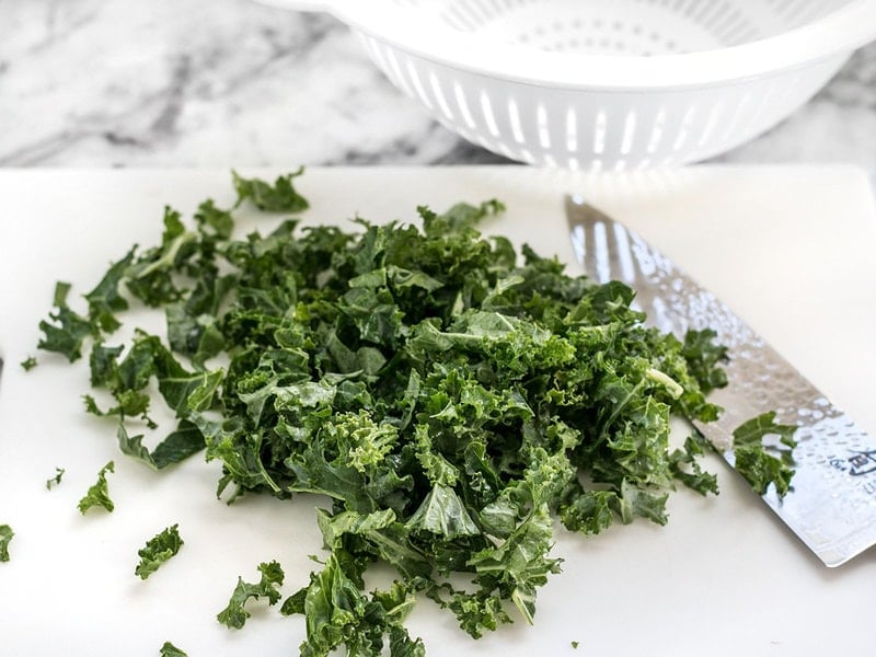 Chop kale even more