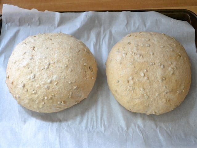 loaves risen a second time