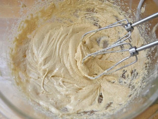 Wet Ingredients Whipped with hand mixer