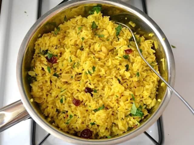 Cashew Rice Pilaf all finished