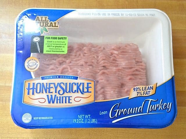 Ground Turkey in packaging