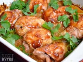 Honey Sriracha Chicken Thighs