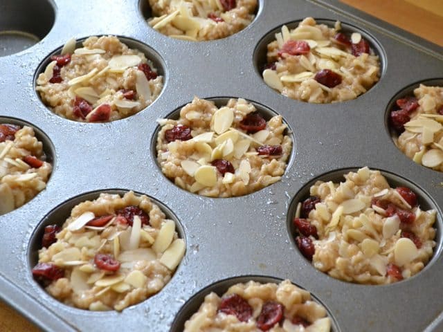 Heat and Eat Oatmeal in muffin pan