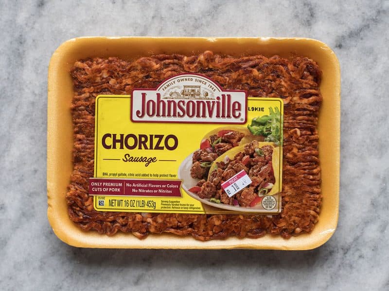 Package of chorizo