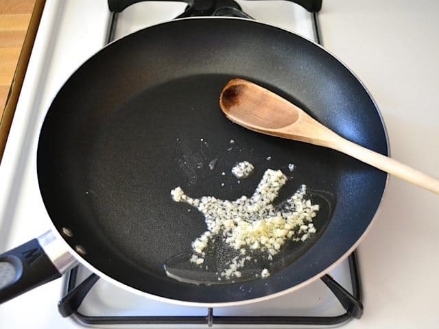 Sauté Garlic in skillet on stove top
