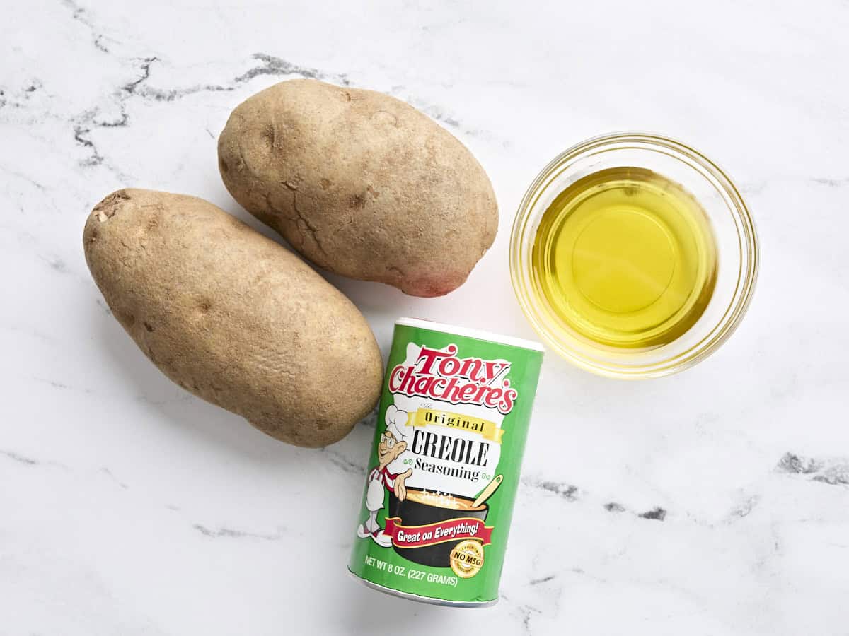 The ingredients for hash browns.