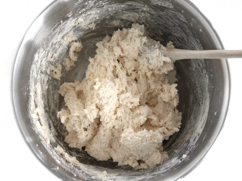 Mixed Biscuit Dough in the bowl