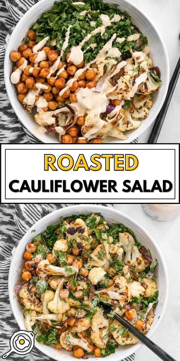 Roasted Cauliflower Salad pin image
