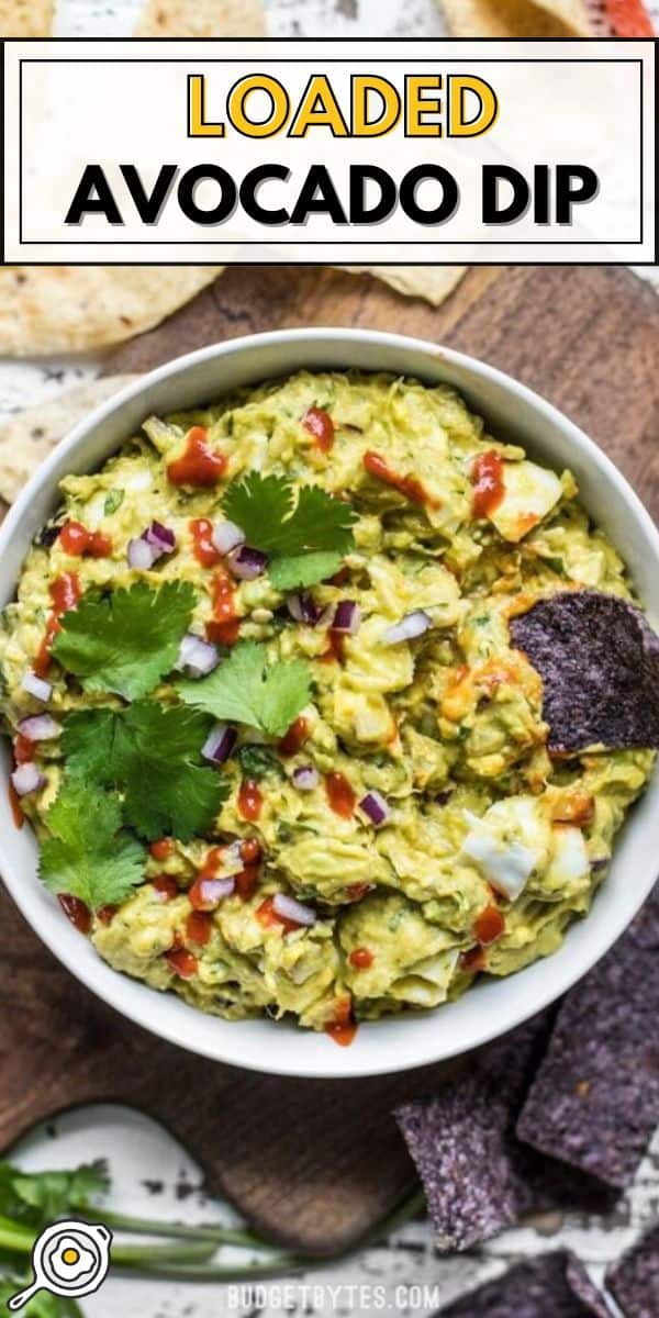 Loaded Avocado Dip pin image