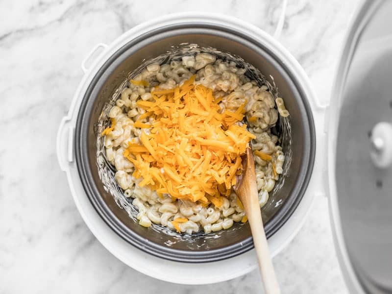 Add Cheddar to Rice Cooker Add Cheddar to Rice Cooker