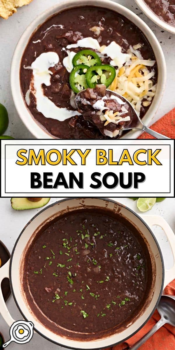 Black Bean Soup pin image