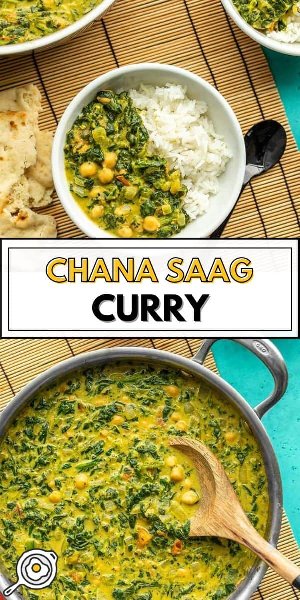 Chana Saag Curry pin image