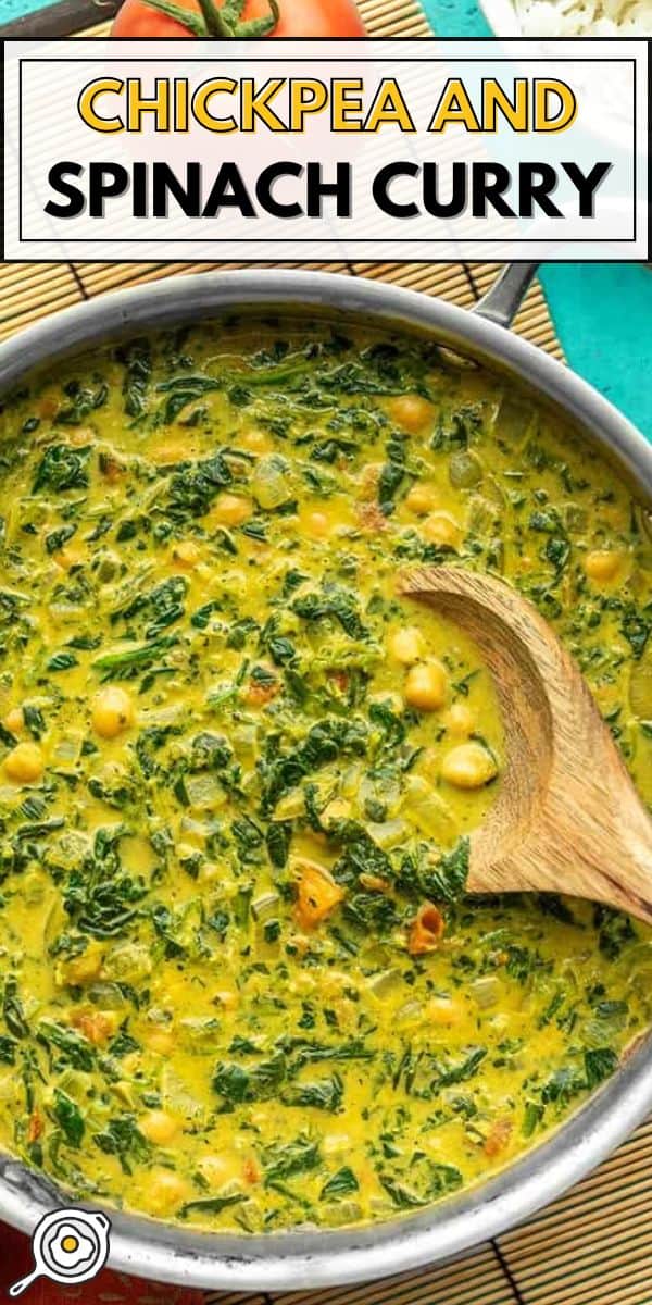Chana Saag Curry pin image