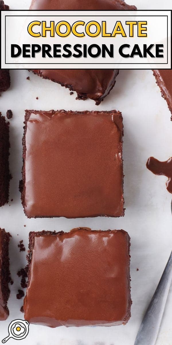 chocolate depression cake pin image