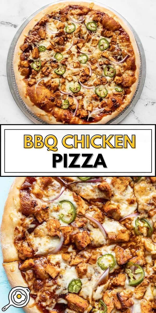 bbq chicken pizza pin image
