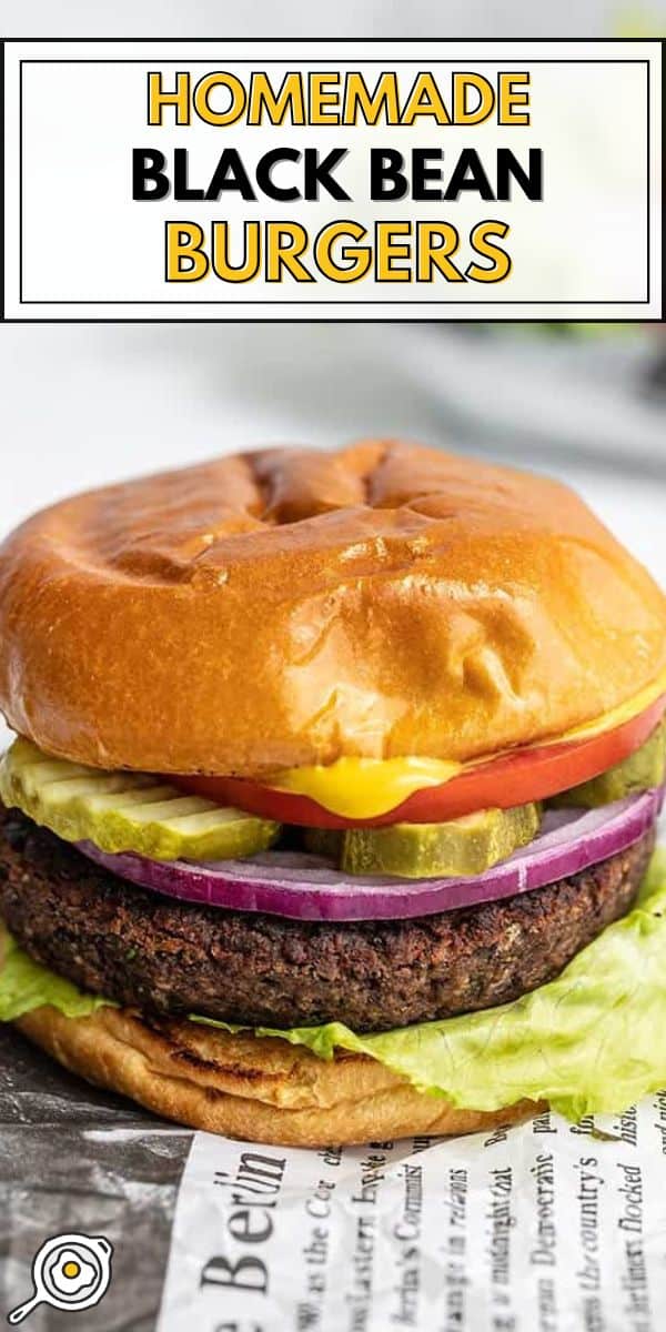 Black Bean Burgers pin image