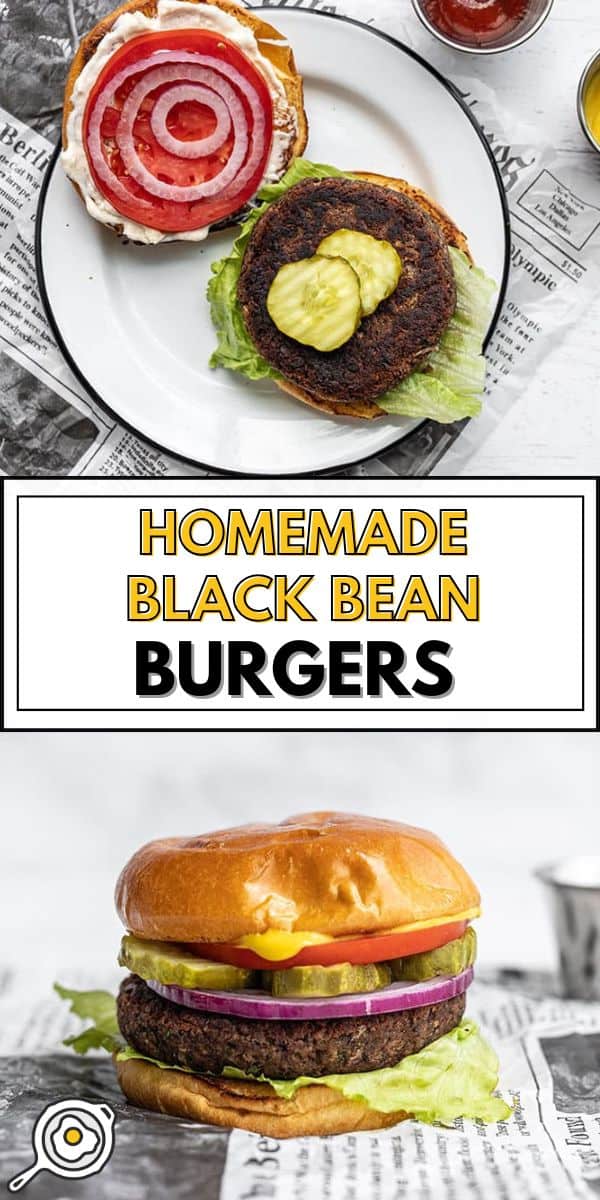 Black Bean Burgers pin image