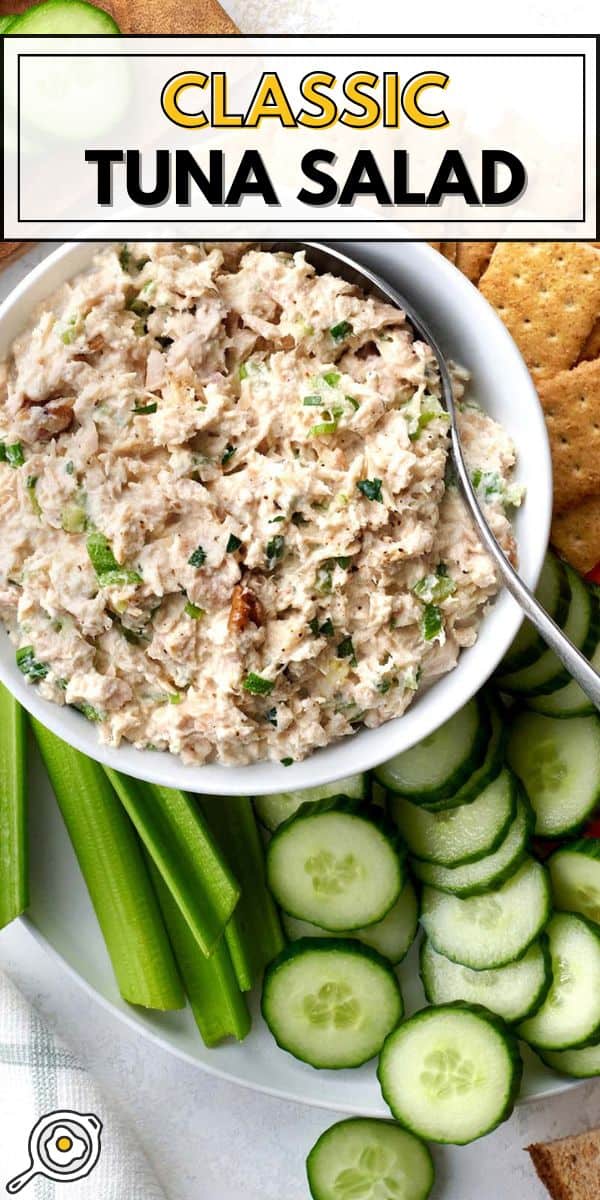 classic tuna salad pin image