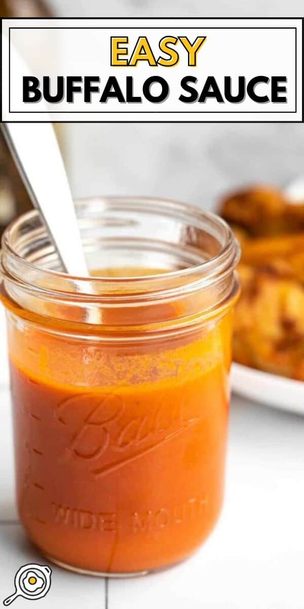 easy buffalo sauce pin image
