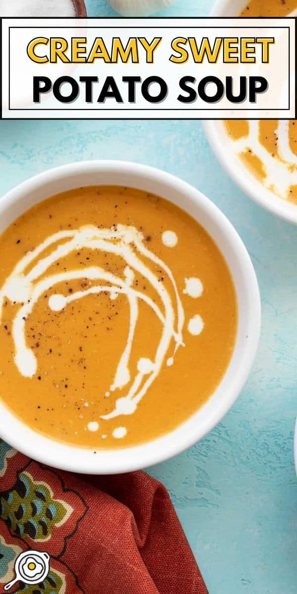 Sweet Potato Soup pin image