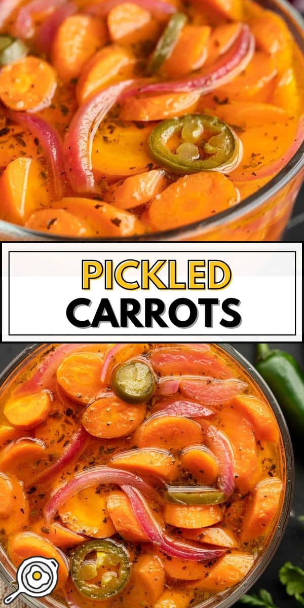 pickled carrots pin image