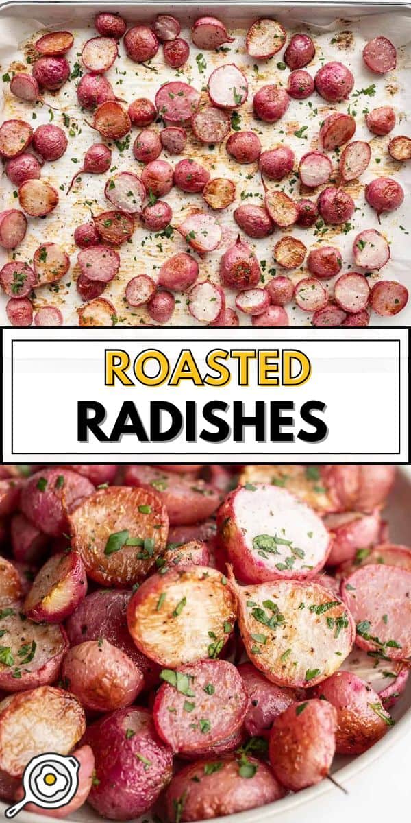 Roasted Radishes pin image