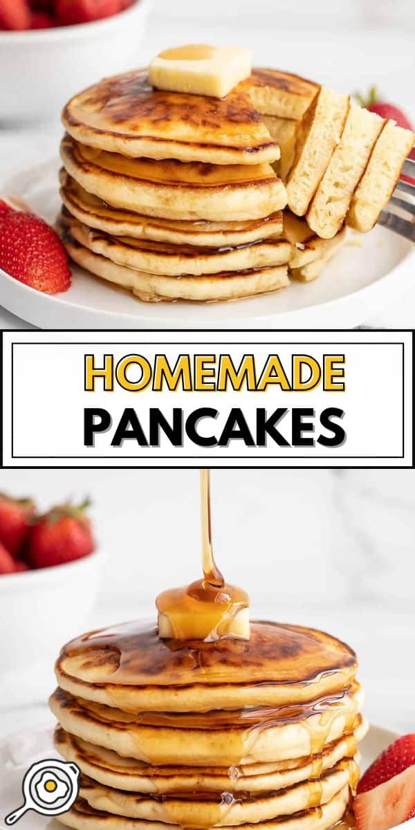 Homemade Pancakes pin image