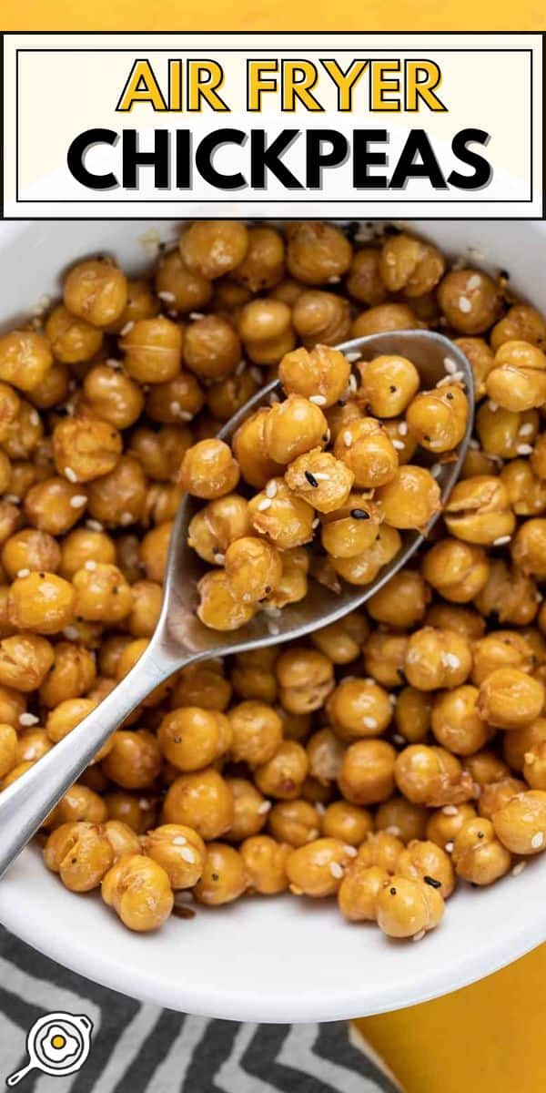 Air Fryer Chickpeas pin image