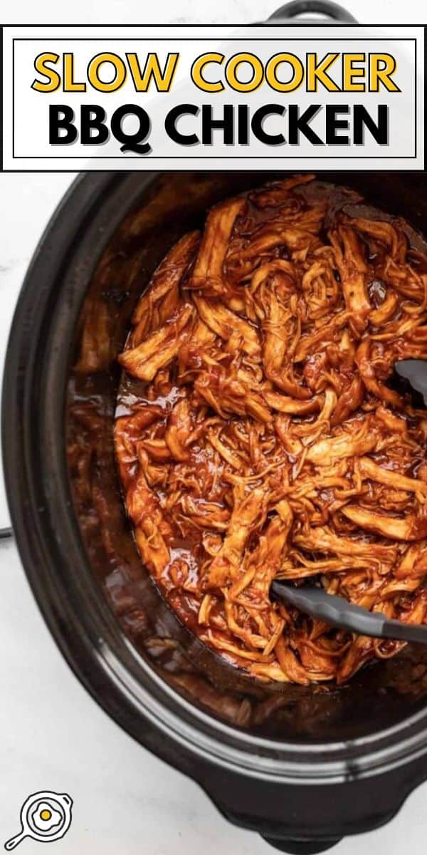 Slow Cooker BBQ Chicken pin image