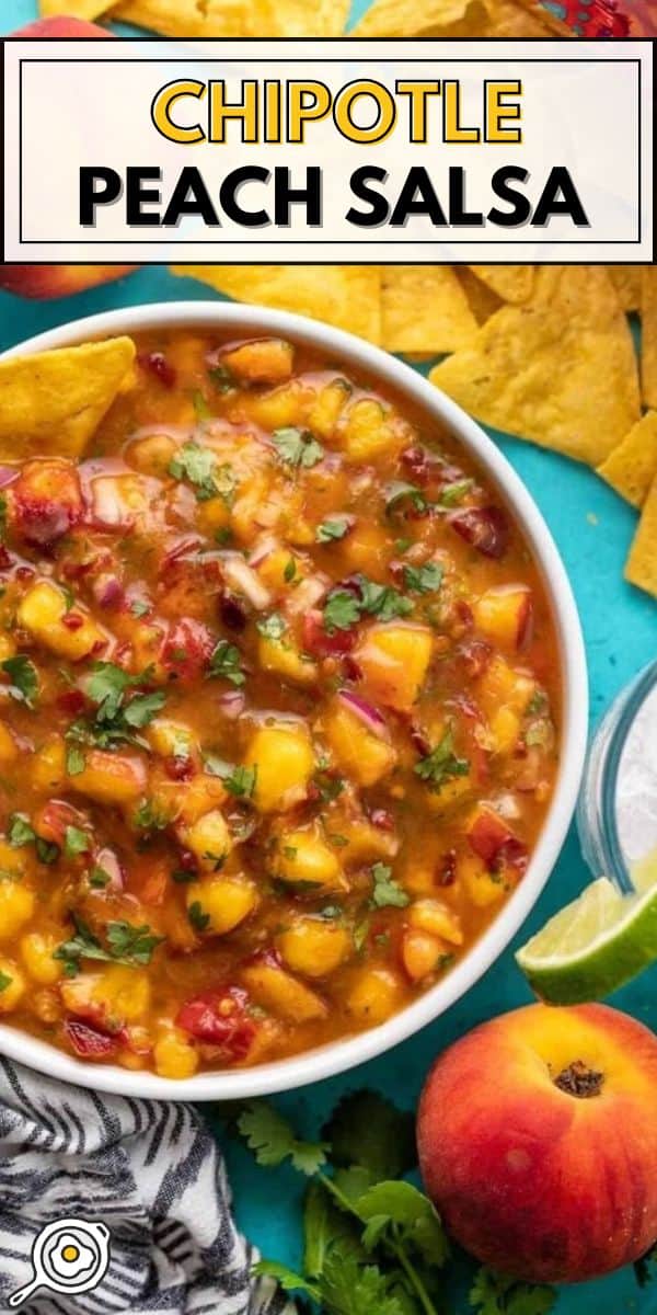 Chipotle Peach Salsa pin image