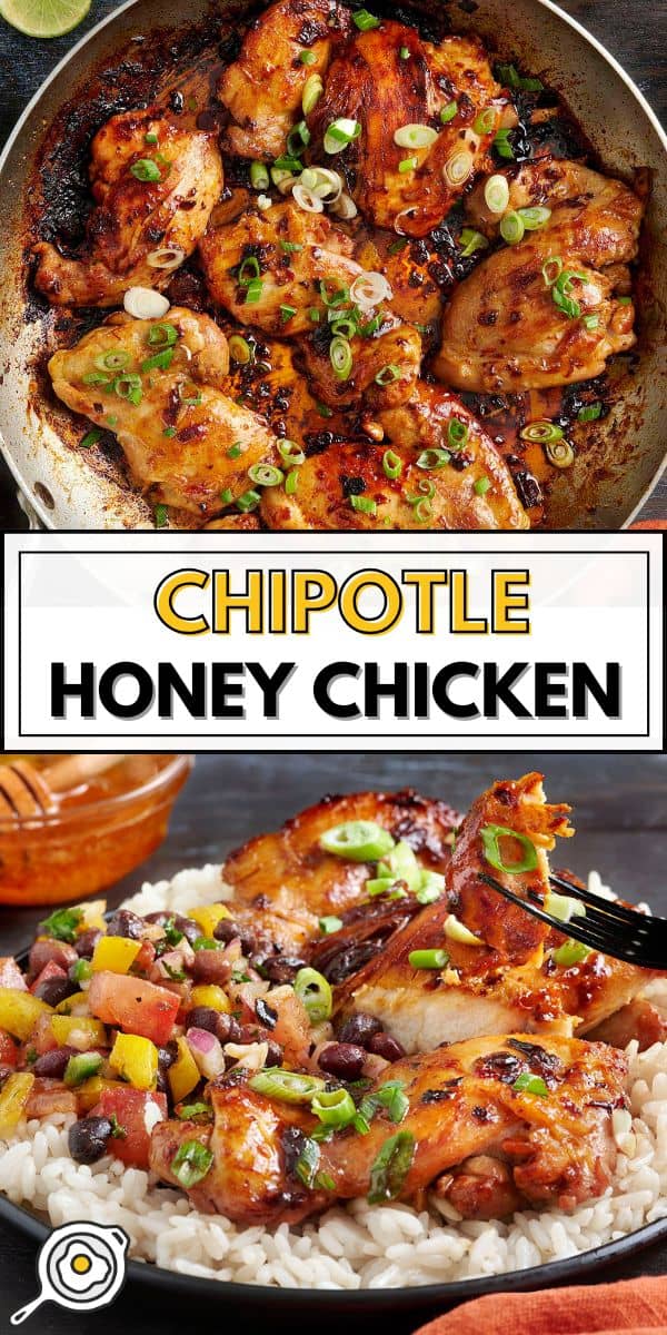 chipotle honey chicken pin image