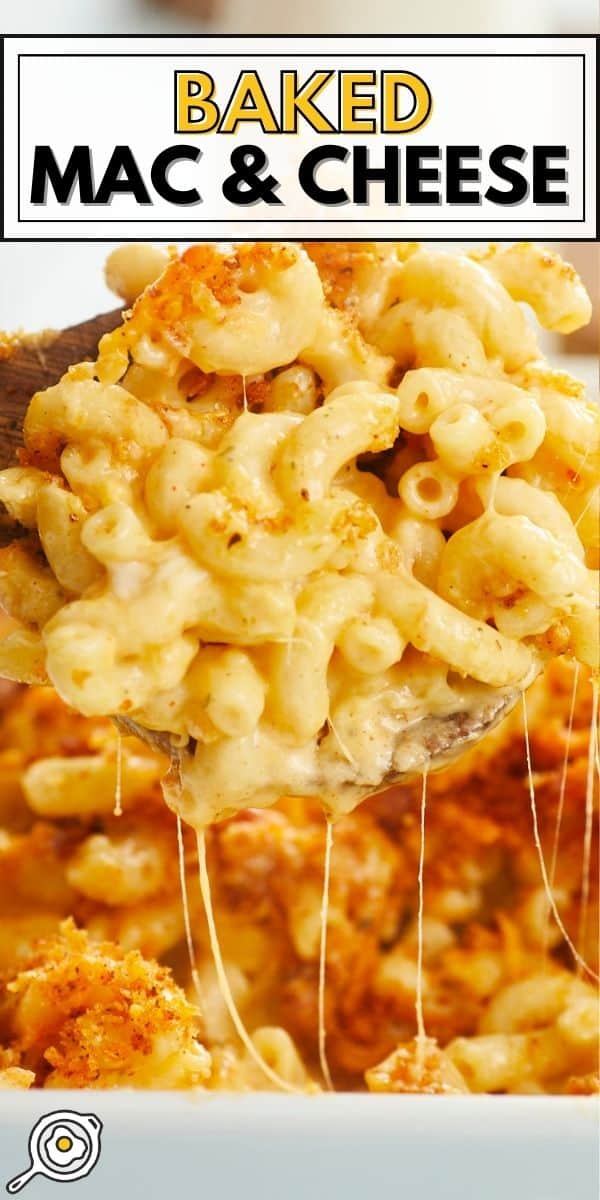 baked mac and cheese pin image