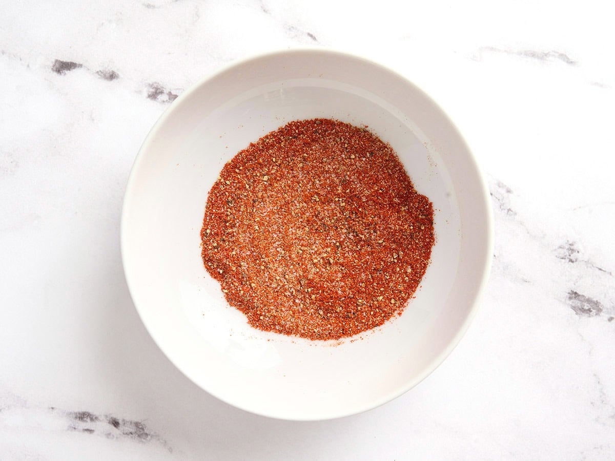 Homemade burger seasoning in a bowl.