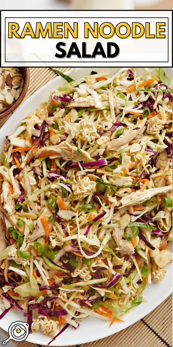 ramen noodle salad pin image