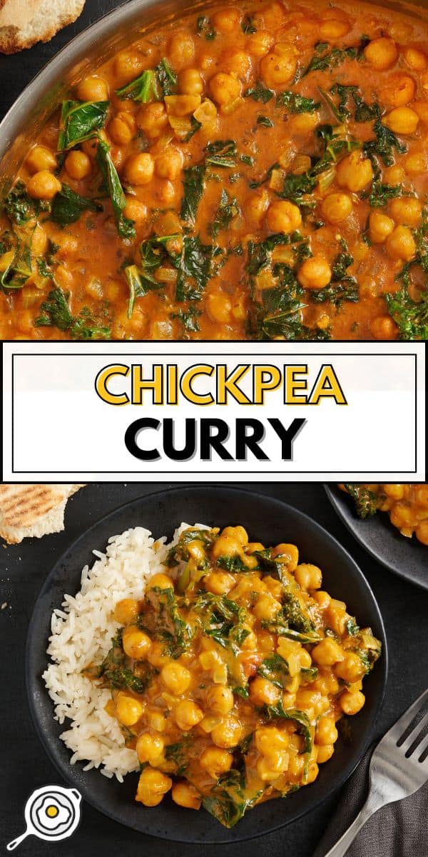 chickpea curry pin image
