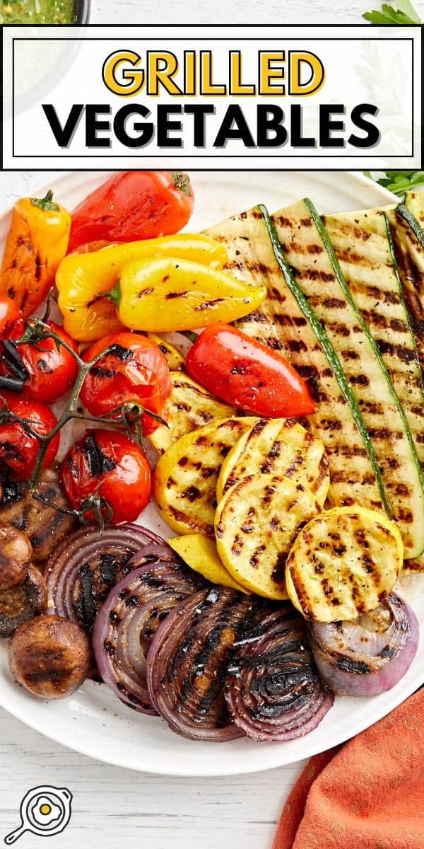 grilled vegetables pin image
