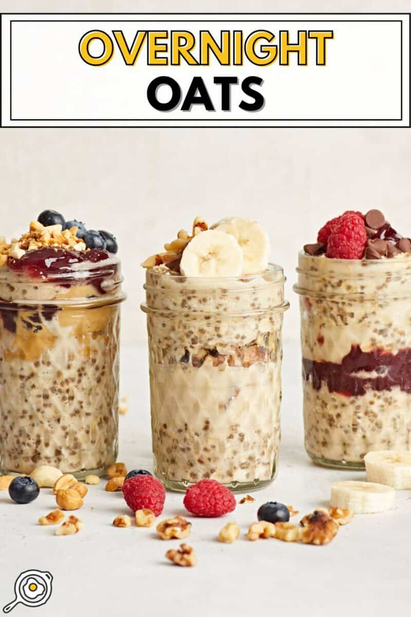 overnight oats pin image