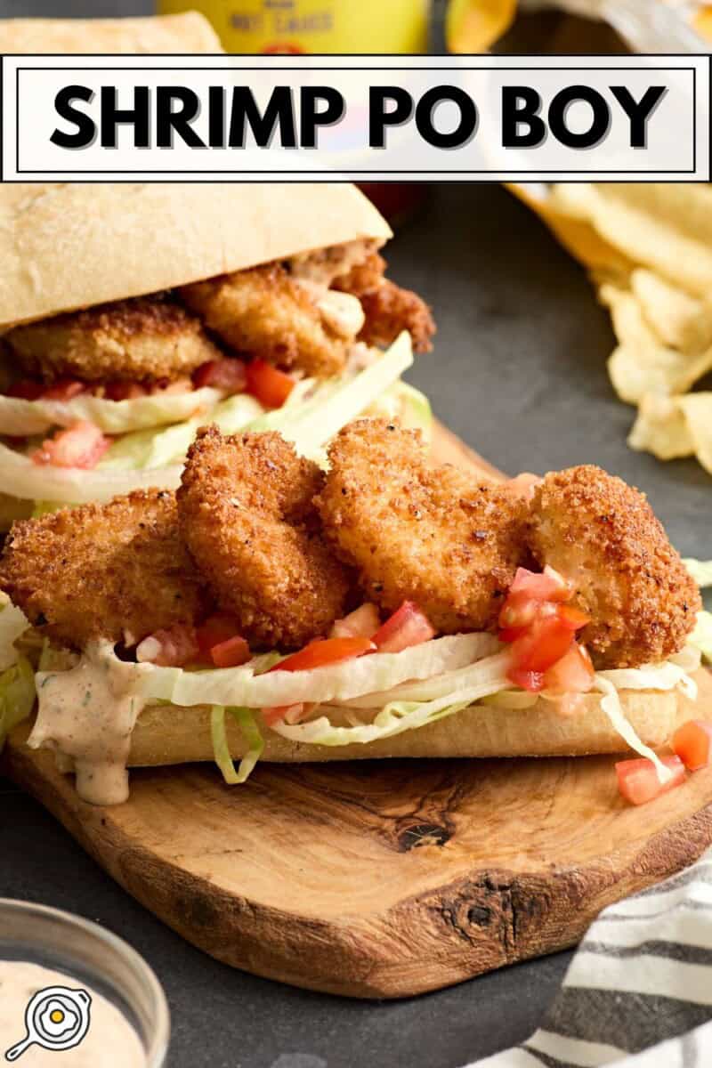 shrimp po boys pin image