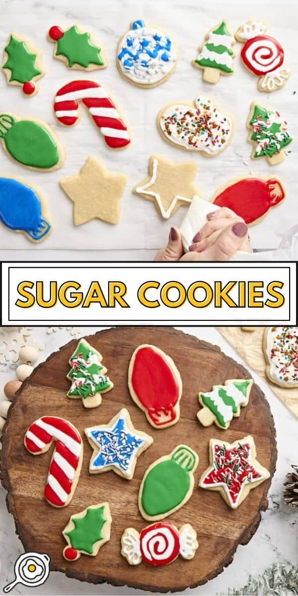 sugar cookies pin image