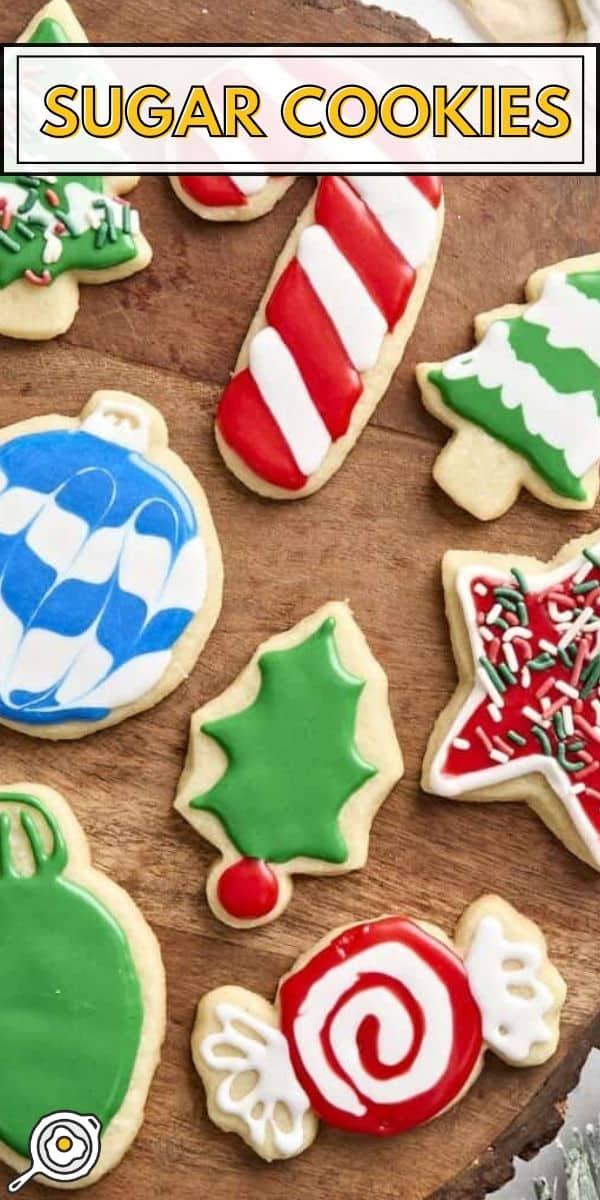 sugar cookies pin image