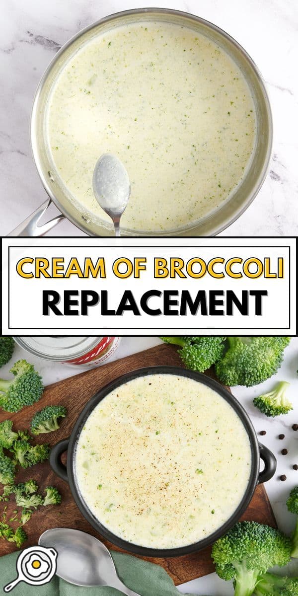 cream of broccoli soup replacement pin image