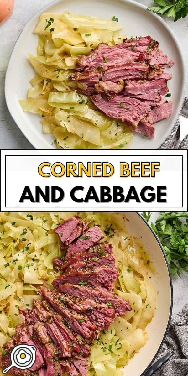 corned beef and cabbage pin image