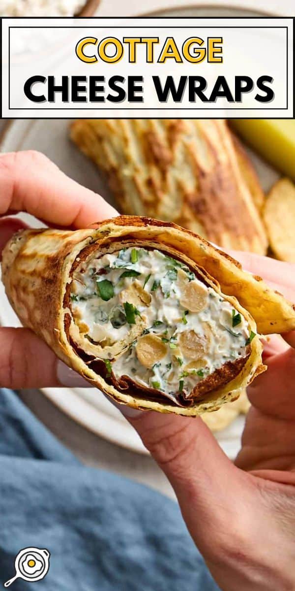 Cottage Cheese Wraps pin image