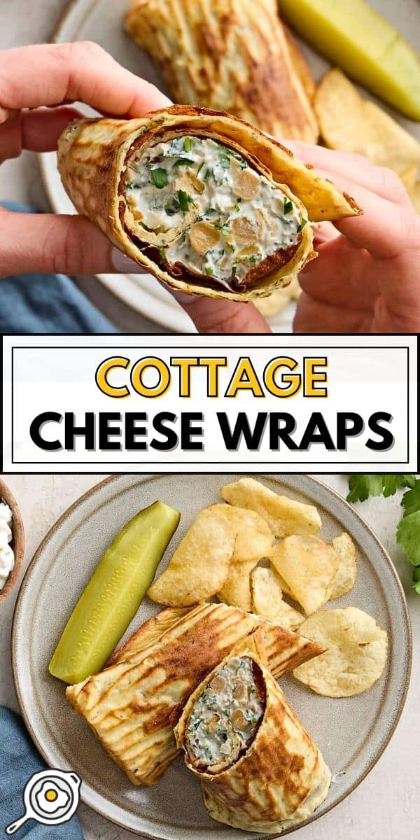 Cottage Cheese Wraps pin image