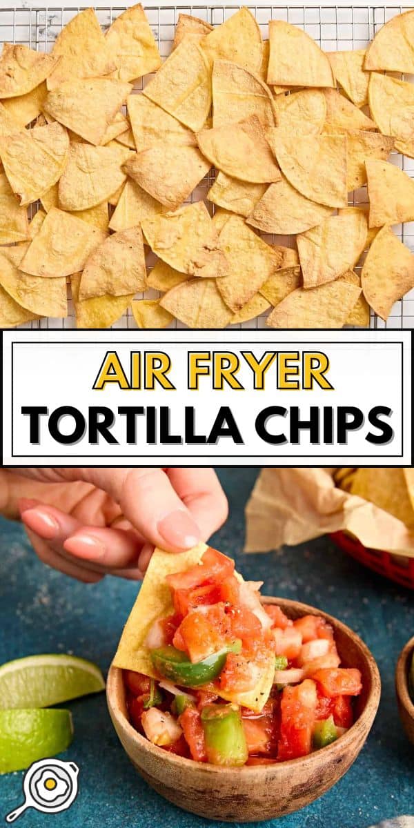 Air Fryer Tortilla Chips pin image