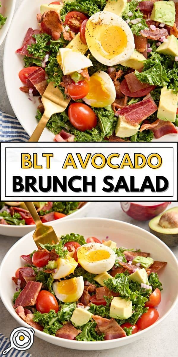 BLT Avocado Brunch Salad pin image
