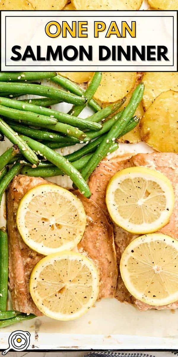 one pan salmon dinner pin image